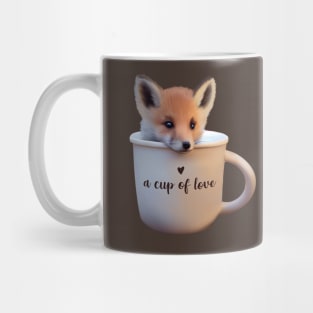 Cute Fox in a Cup Mug